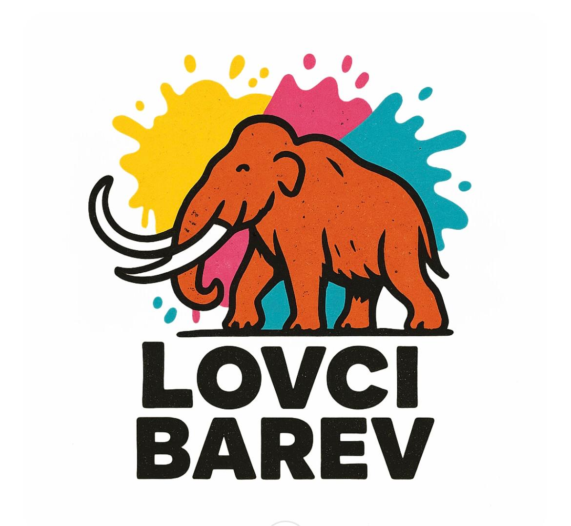 Lovci barev – logo s mamutem